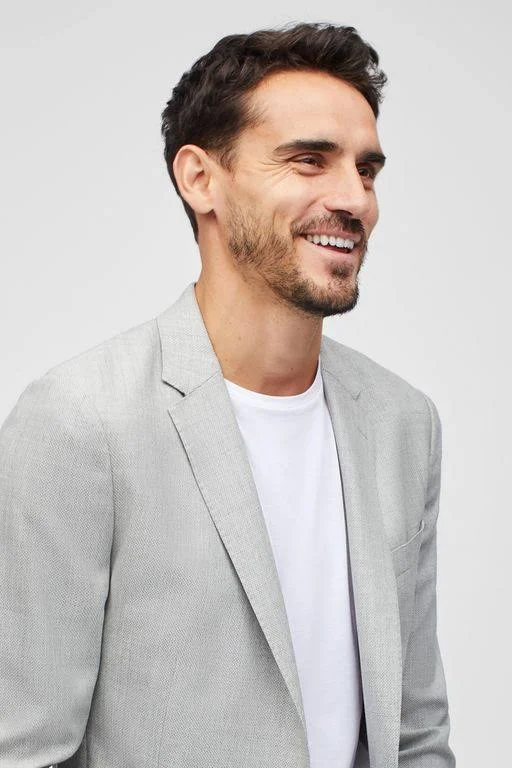 Bonobos Unconstructed Italian Wool Blazer - Gray - Formal Jackets