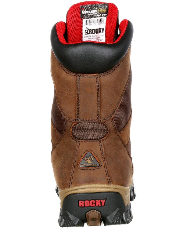 Men's Rocky AlphaForce Composite Toe Waterproof Insulated Boot - Brown