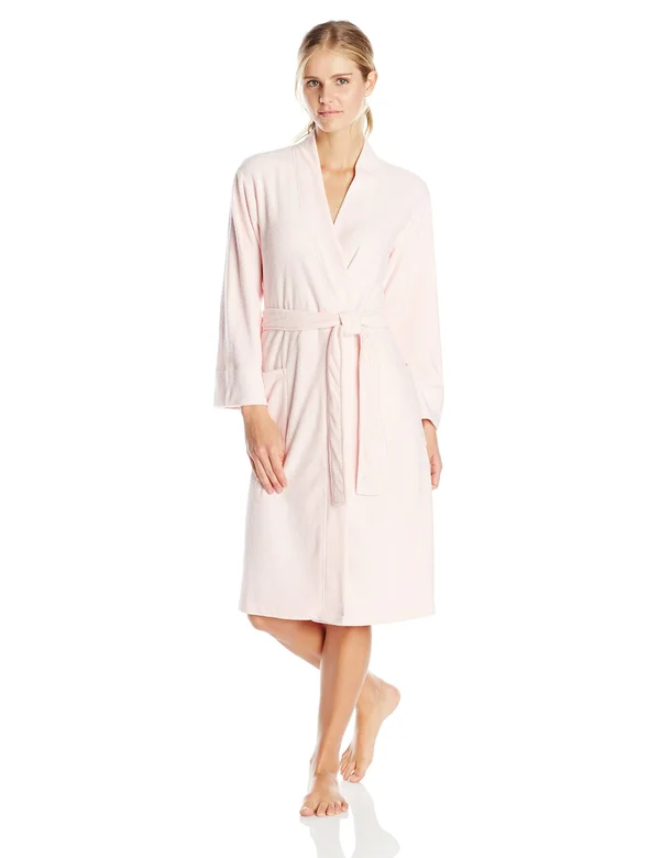 Nirvana Brushed Terry Robe - Women's, Pink, N Natori