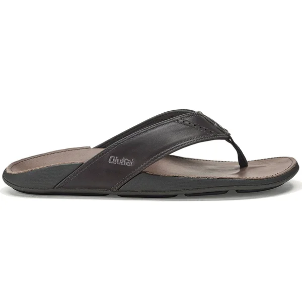 Olukai Men's Nui Sandals Dark Shadow/Charcoal 10