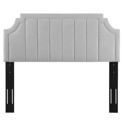 Karla Upholstered Panel Headboard Willa Arlo Interiors Size: Twin, Color: Light Gray