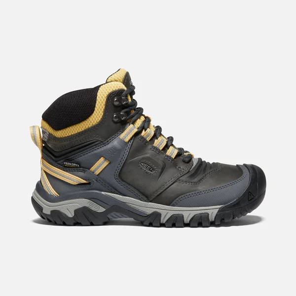 Keen Women's Ridge Flex Mid Waterproof Boot - 8 - Magnet - Ochre