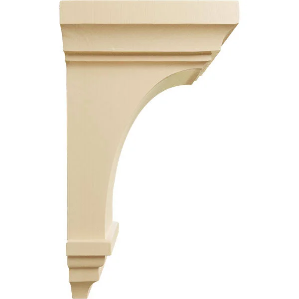 6 inchw x 6 3/4 inchd x 12 inchh Large Jefferson Wood Corbel, Maple