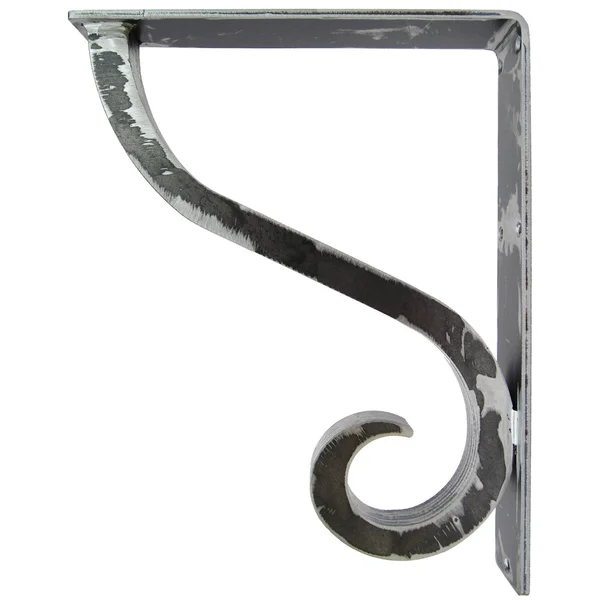 Wrought Iron Corbel - Camden 2x22 Wide Iron Countertop Corbel