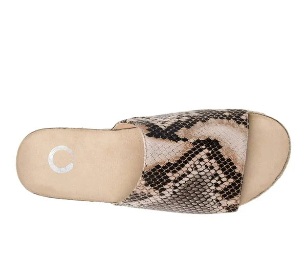Journee Collection Women's Celine Slide Snake 8