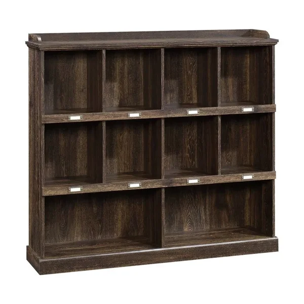 Sauder Barrister Lane 10 Cubby Bookcase - Iron Oak