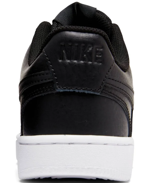 Nike Court Vision Low Women's Shoes Black/Black/White : 6 B - Medium
