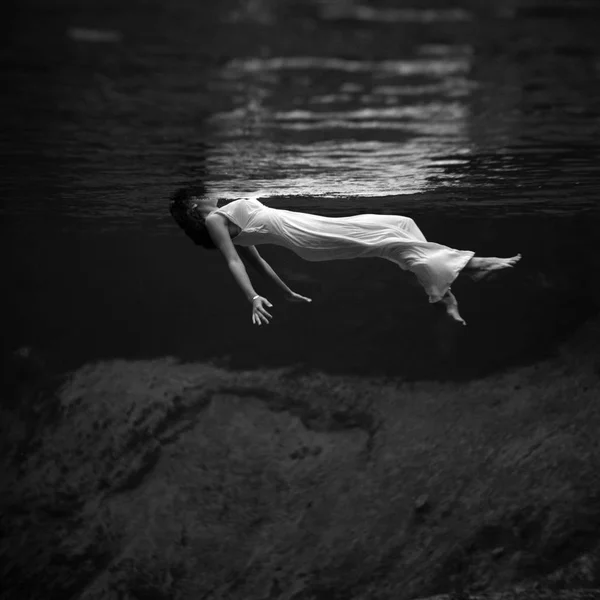 Easy Art Prints Toni Frissell's 'Weeki Wachee SPRING - Florida (1947)' Premium Canvas Art - 16 x 16 - Classic Black Frame