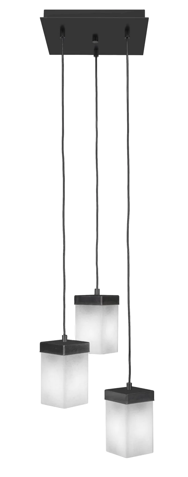 Toltec Lighting 3212-ES-531 Nouvelle - Three Light Cord Mini Pendant, Espresso F