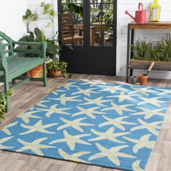 Surya Rain Teal & Blue Area Rug; Round 8&