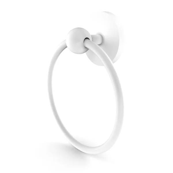 Allied Brass Prestige Skyline Towel Ring Matte White, P1016-WHM
