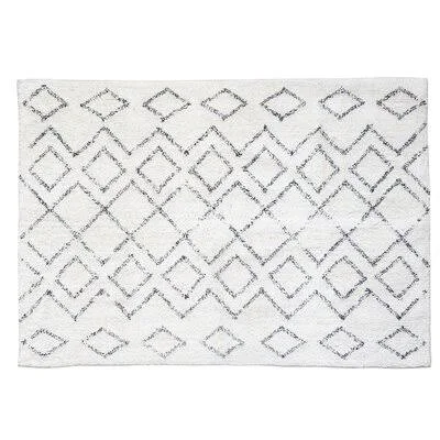 Sedalia Cotton Gray Area Rug Gracie Oaks