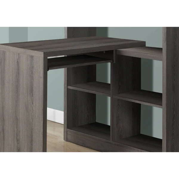 Monarch Specialties Dark Taupe Left, Right Facing Corner Desk