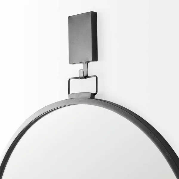 Mercana 69306 Grimm Wall Mirror in Gun Metal Grey, Contemporary & Modern, Bellacor