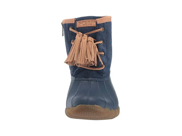 Sperry Women's Saltwater Tassel Corduroy Duck Boots - Navy 9.5M