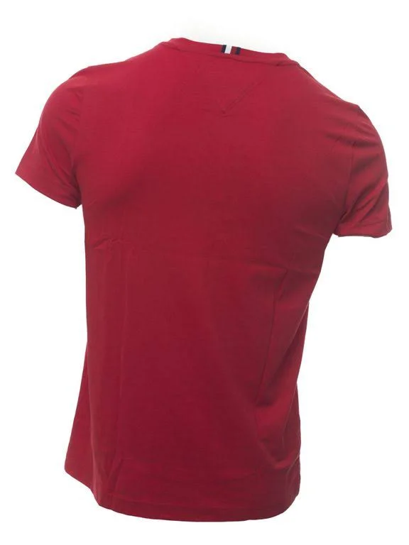 Tommy Hilfiger T-Shirt Red Cotton - Red - Short Sleeve T-Shirts
