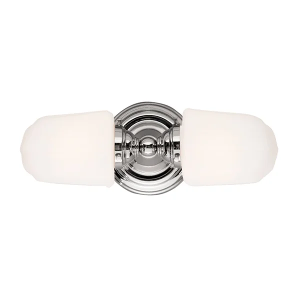Hudson Valley Edison 2-Light Bath Bracket Polished Nickel 222-PN