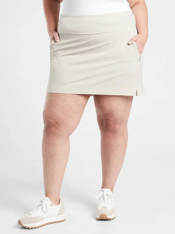 Athleta Women's Soho Skort Abalone Grey Tall Size 6