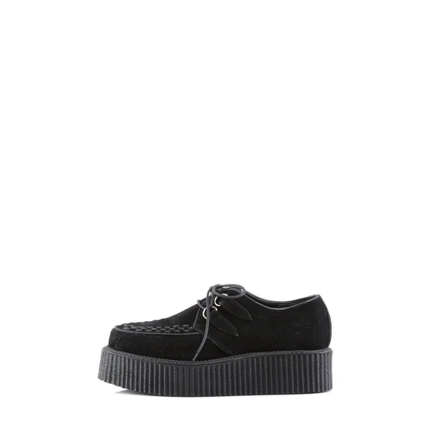Demonia - V-CREEPER-502S 11, Black Vegan Suede