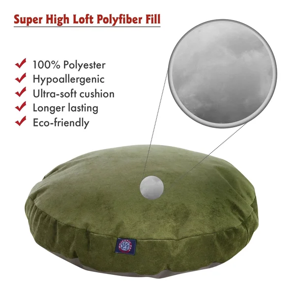 Majestic Pet Aubergine Villa Round Pet Bed Small