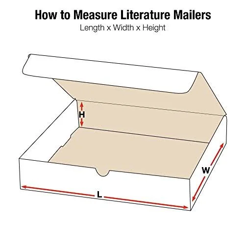 Box USA BML12104 Literature Mailers, 12x22 x 10x22 x 4