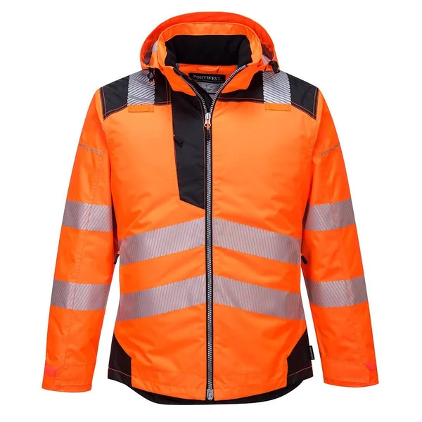 T400 - PW3 Hi-Vis Winter Jacket - SM, Orange/Black