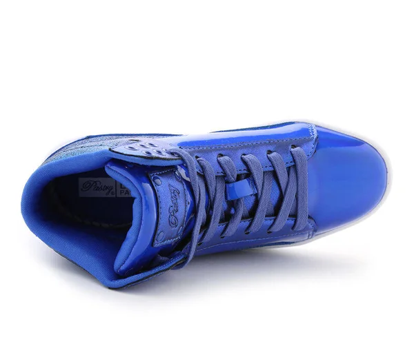 Women's Pastry Pop Tart Glitter High Top Sneaker - Size: 13, Blue