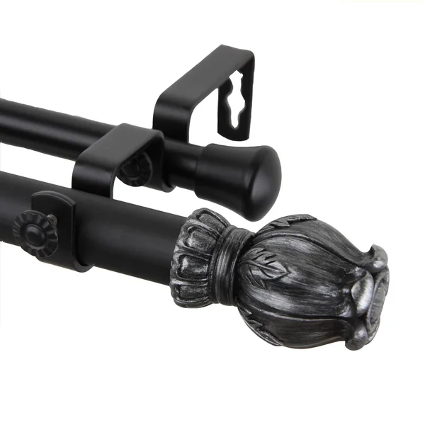 Rod Desyne Regent Double Curtain Rod - Black