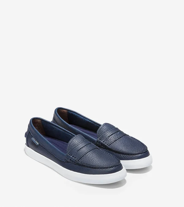 Cole Haan Nantucket Leather Penny Loafers - Navy, Peacoat, Women's, 5B