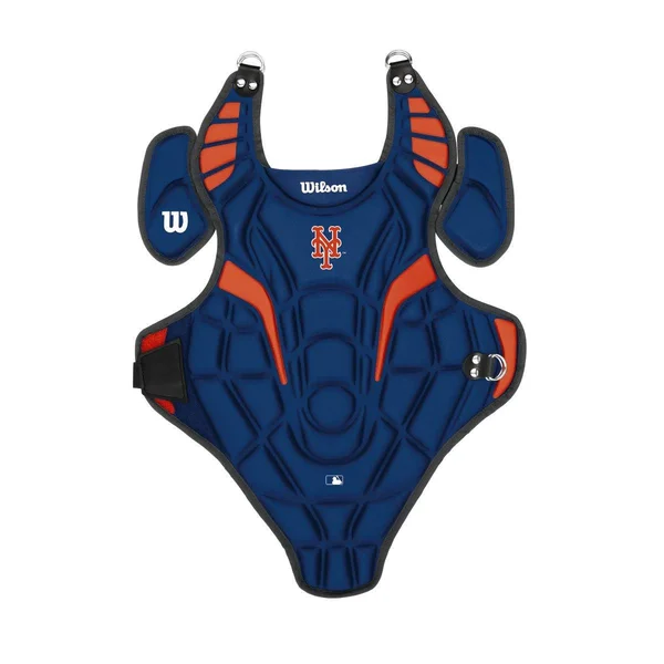 Wilson EZ Gear Catcher&s Kit - New York Mets - Size: L/XL [Recommended for Ages 7-12]