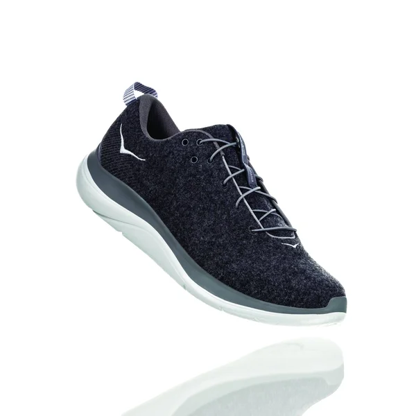 Hoka One One Men's Hupana Flow Wool Dark Shadow Charcoal Grey 8