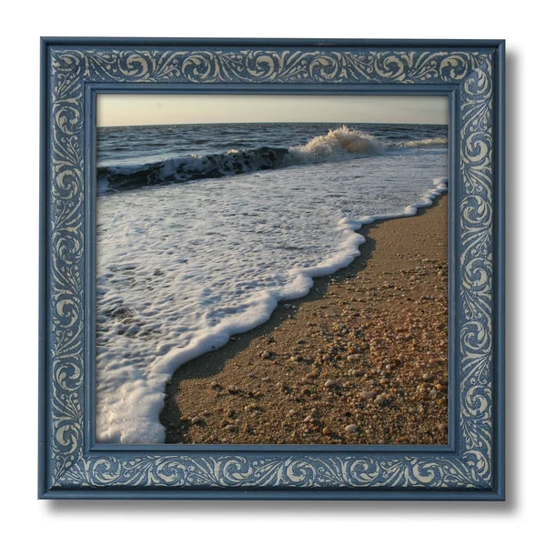 Modern Baroque Embossed Frame in Dusty Lilac - 12x22 x 16x22