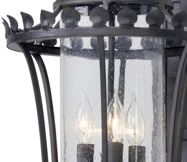 Troy Lighting Greystone 4 Light Wall Lantern Large Forged Iron B5133