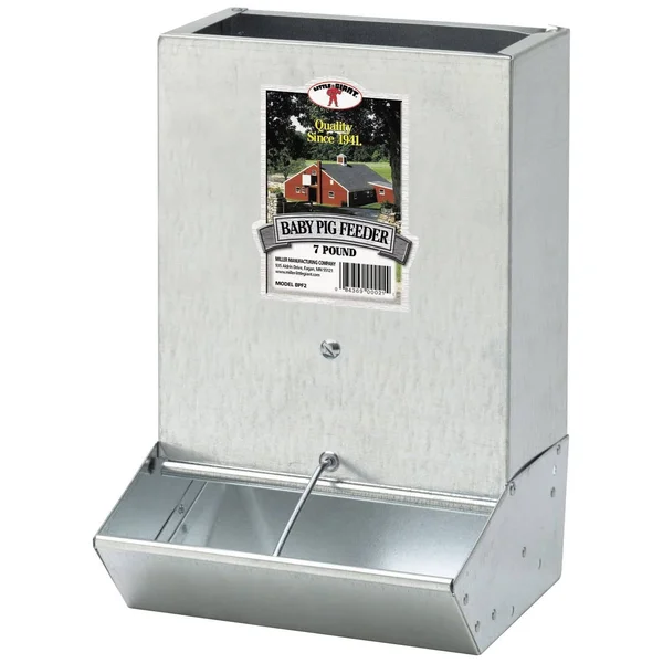 Little Giant BPF2 Mountable 2 Hole Baby Piglet Trough Feeder - 7 Pound (8 Pack)