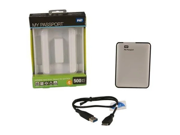 WD My Passport 500 GB External HDD - WDBKXH5000ASL - USB 3.0