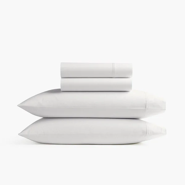 Under The Canopy Organic Percale Sheet Set percale_Monument - Cal King