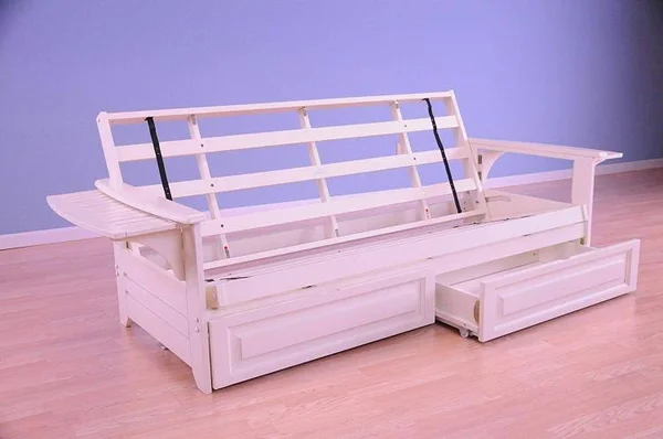 Kodiak Furniture Phoenix Marmont Futon and Mattress - White