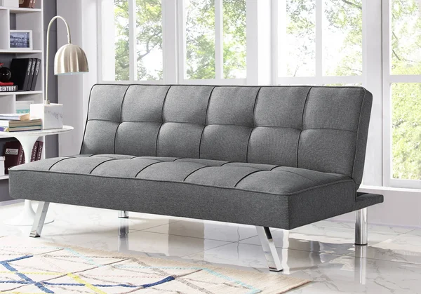 Serta Corey Convertible Futon Sofa Bed - Grey