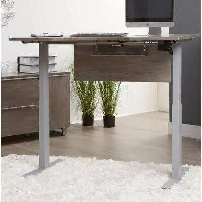 Ose Standing Desk Color: Gray - Size: 63x22 W x 31.5x22 D