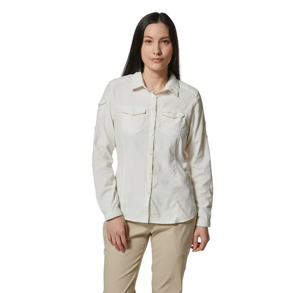 Craghoppers Womens/Ladies Nosilife Adventure II Long Sleeved Shirt - 4 US, Sea Salt