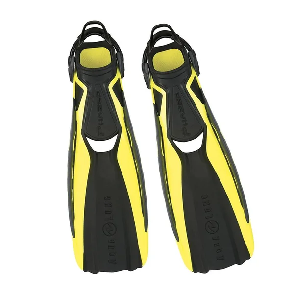 Aqua Lung Phazer Fins White Yellow, Regular
