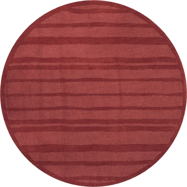 Martha Stewart Freehand Stripe Area Rug, Size: 5& x 8&, Red