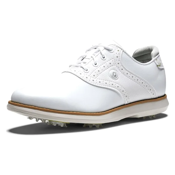 FootJoy Women's Traditions Golf Shoes White W 7.5