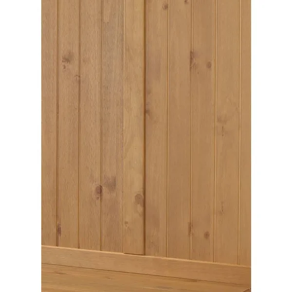 Benzara Bm144098 Spacious Wooden Hall Tree with Built in Bench and Curved Legs Brown