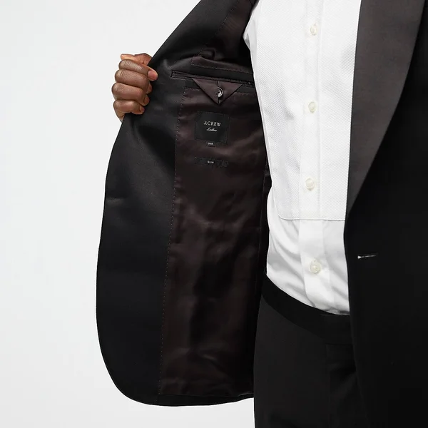 J.Crew Mens Ludlow Slim-Fit Shawl-Collar Tuxedo Jacket in Italian Wool (Size 36/S)