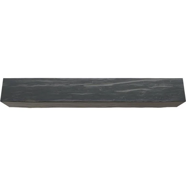 Ekena Millwork BMRW2C0100X040X096ES 10x22W x 4x22H x 8&L 2-Sided (L-beam) Riverwood Endurathane Faux Wood Ceiling Beam, Aged Ash