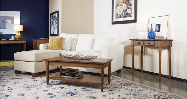 Ave Six Russell Sectional in Ivory