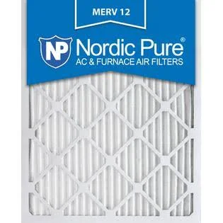 Nordic Pure 16x20x1 MERV 12 Pleated AC Furnace Air Filters, 16x20x1M12-6, 6