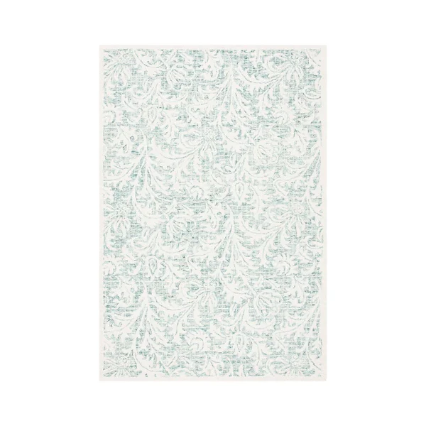 Safavieh Handmade Micro-Loop Neguta Wool Rug - 5' x 5' Square - Grey/Ivory