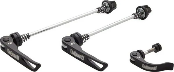 OnGuard Min Pin 3-Piece Locking Skewer Set Black
